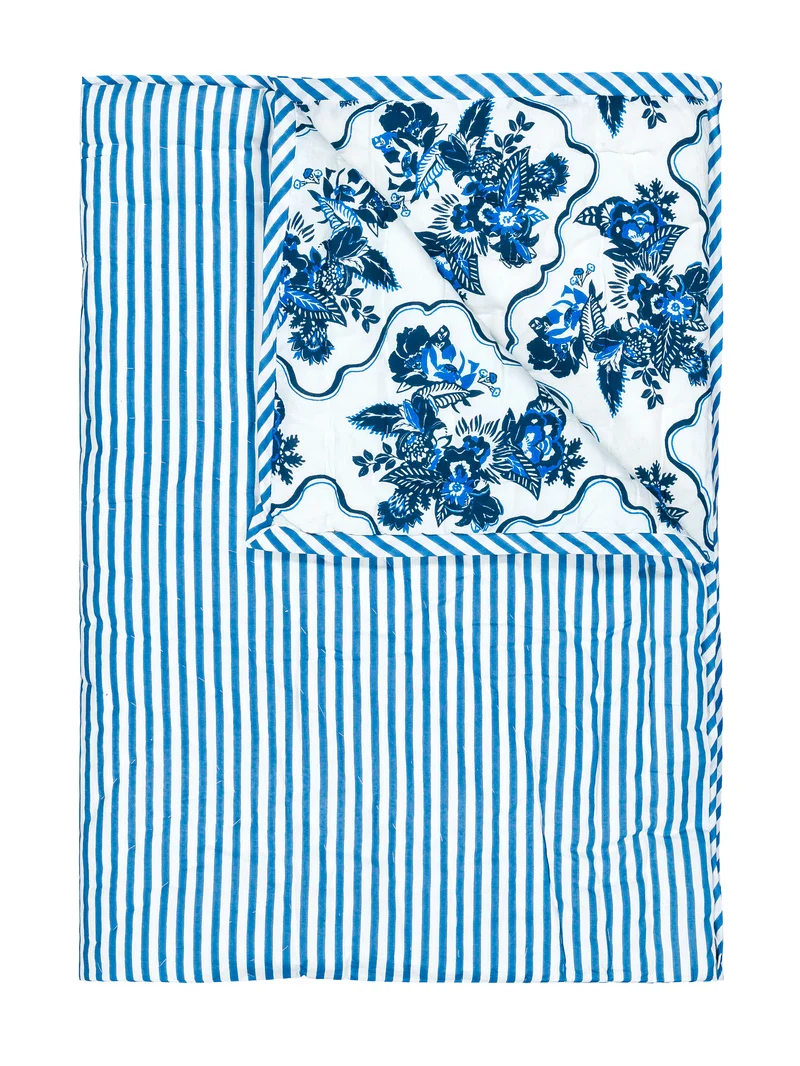 Plaid matelassé réversible