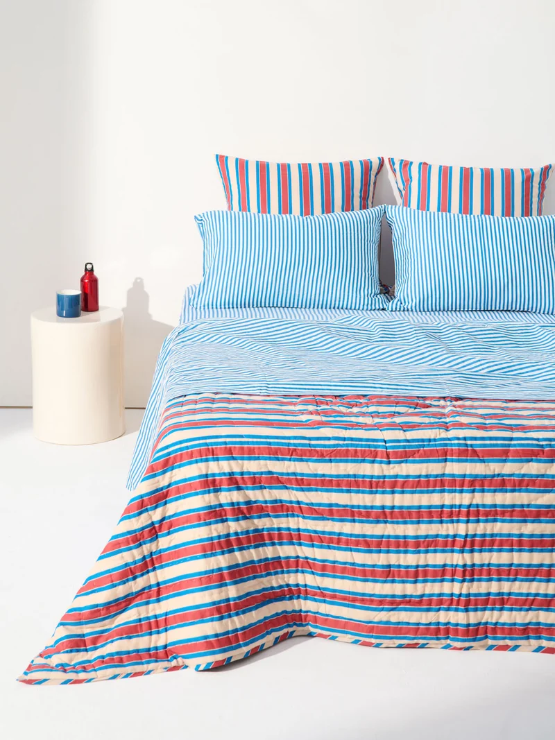 Plaid matelassé réversible