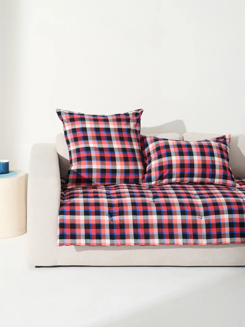 Housse de coussin - Coton tissé main