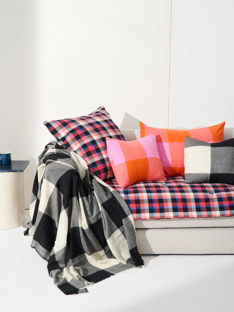 Housse de coussin - Coton tissé main