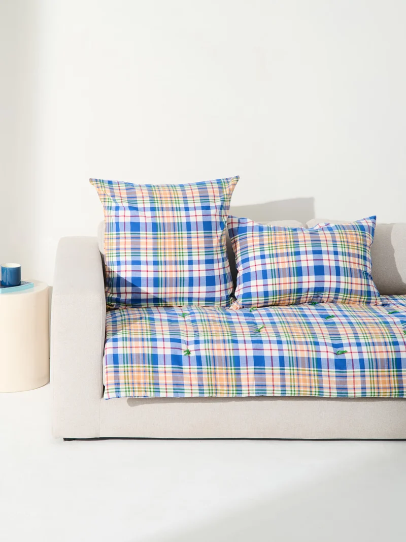 Housse de coussin - Coton tissé main