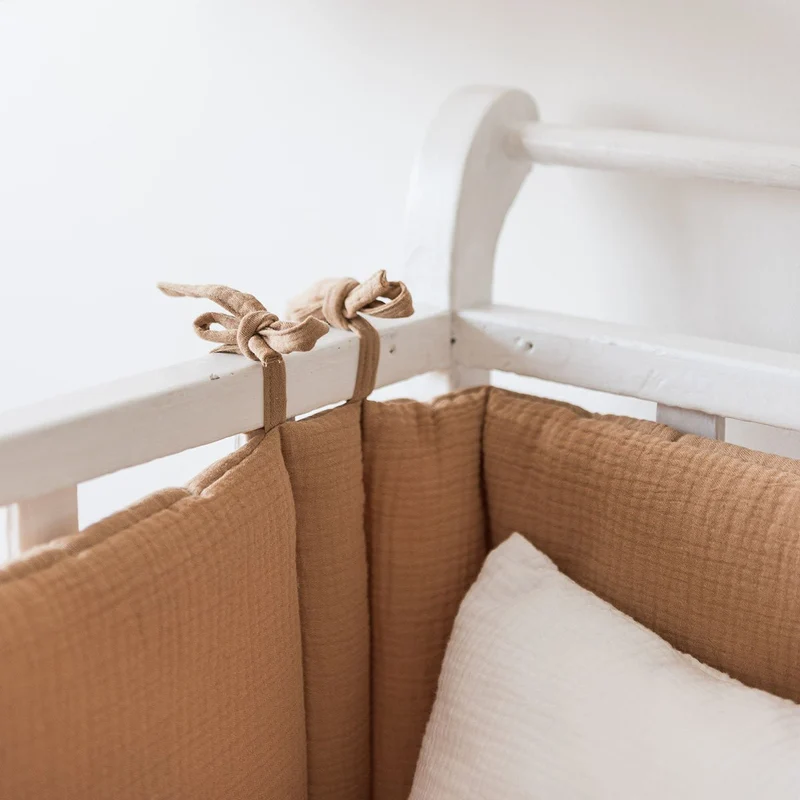 Tour de lit gaze de coton CAMEL
