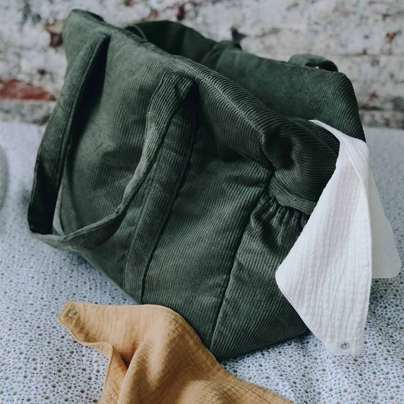 Sac à langer velours FOUGÈRE
