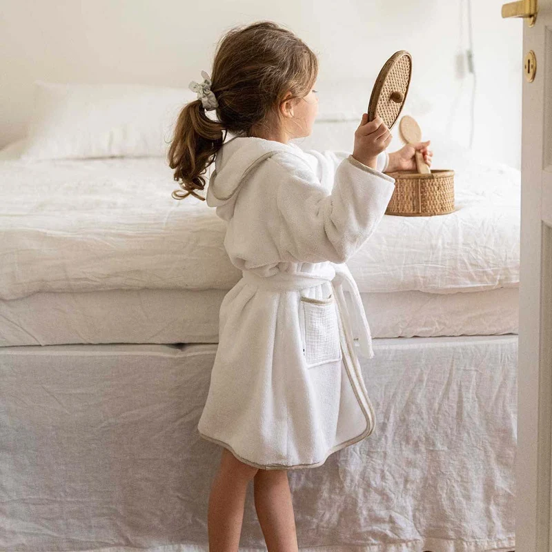 Peignoir enfant personnalisé BLANC & LIN