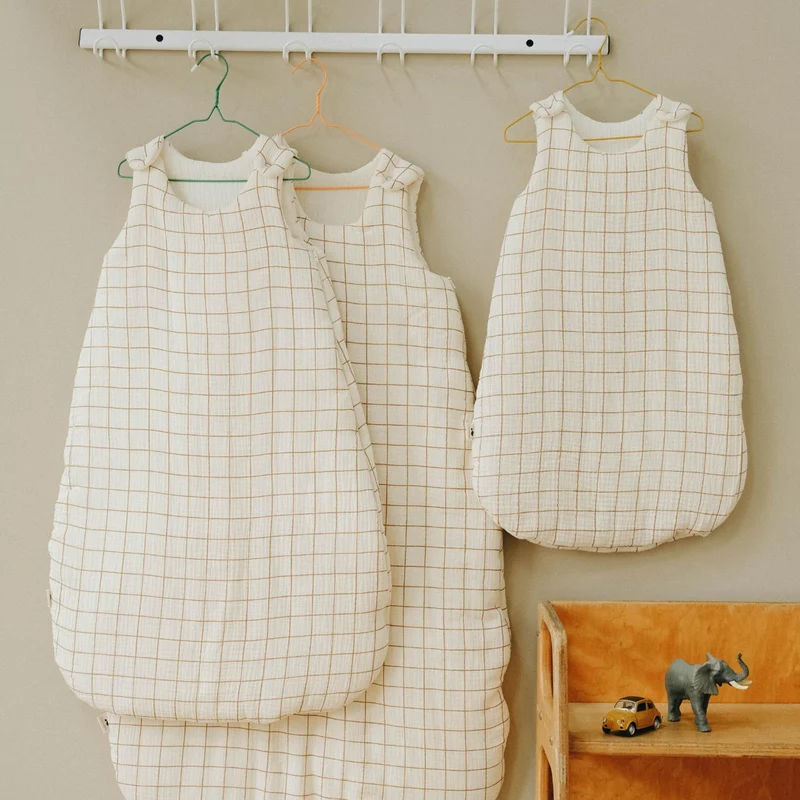 Gigoteuse gaze de coton CARREAU CAMEL TOG 2