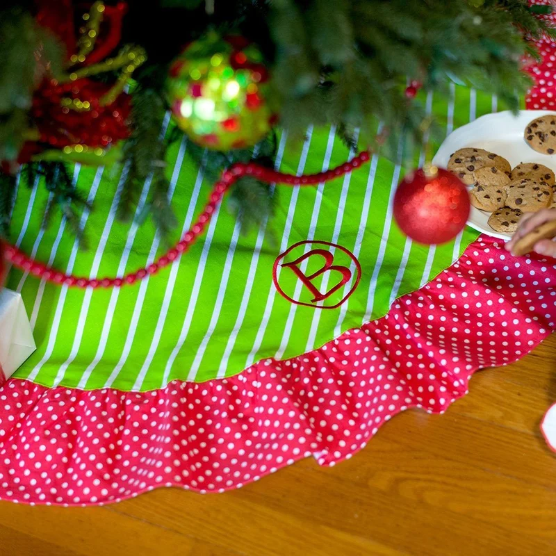 Merry & Bright Tree Skirt - Personalized