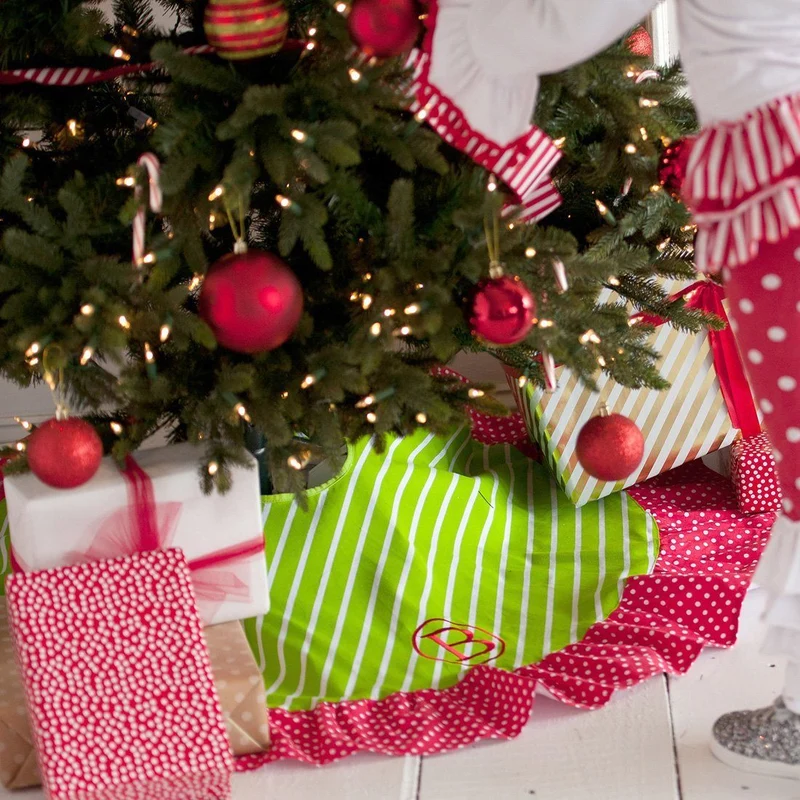 Merry & Bright Tree Skirt - Personalized
