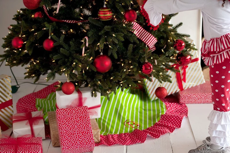Merry & Bright Tree Skirt - Personalized