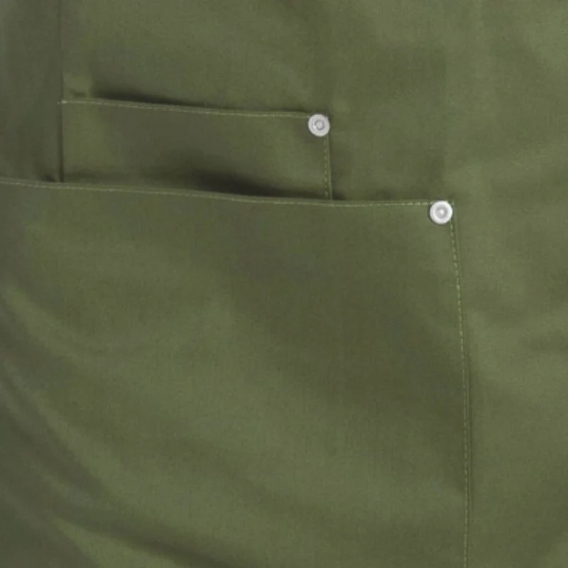Delantal Peto Unisex Bolsillos Verde Militar