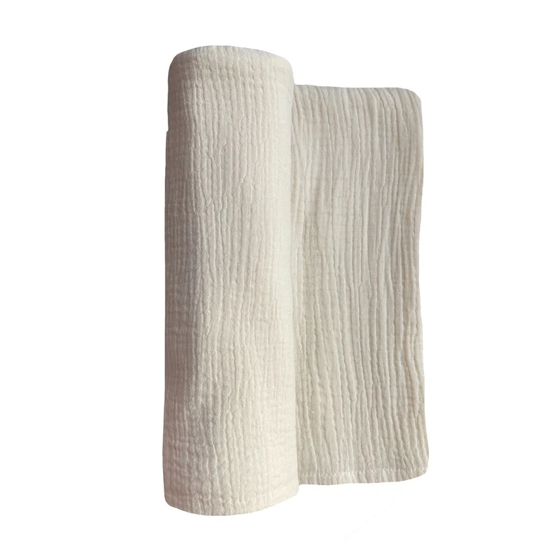 Maxi lange en gaze de coton ECRU