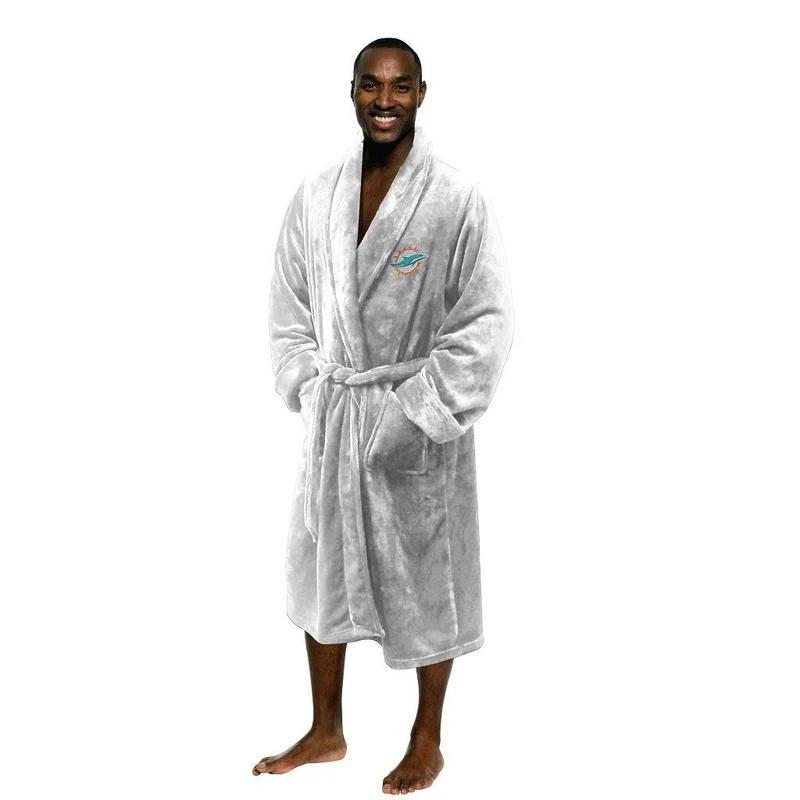 Miami Dolphins Men's Silk Touch Plush Bath Robe