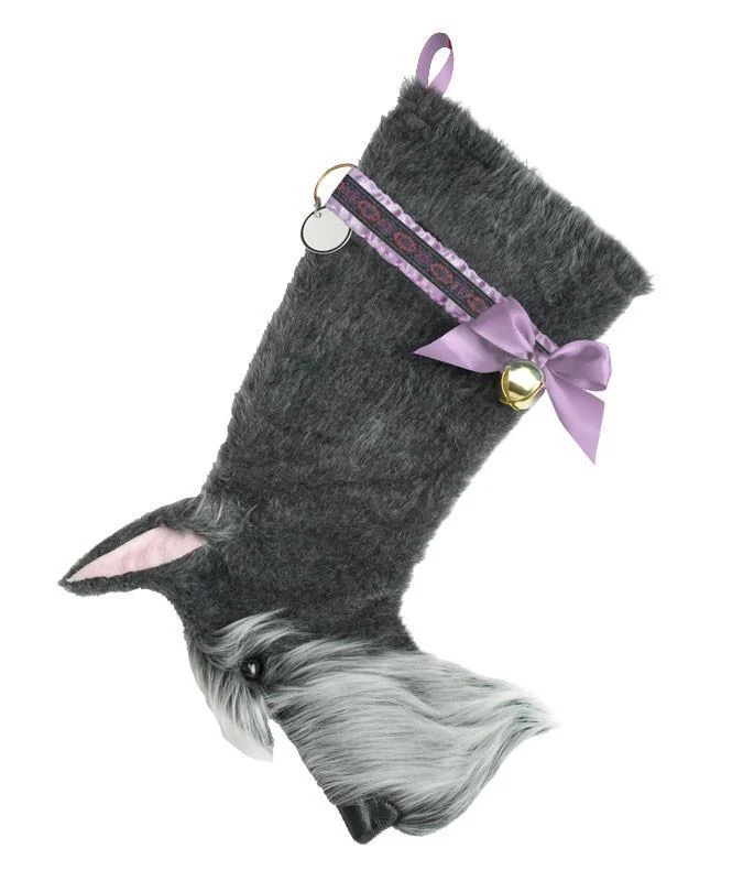 Schnauzer Christmas Stocking
