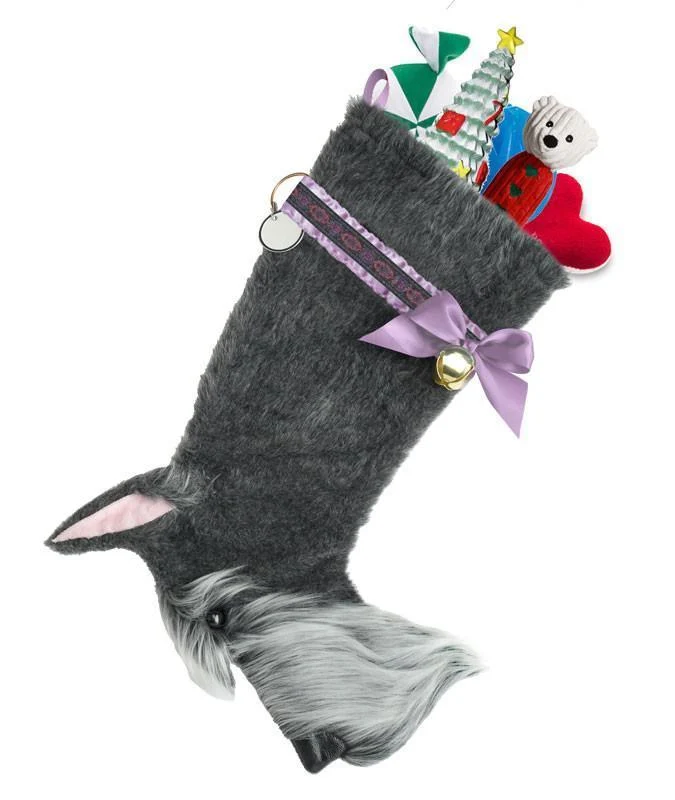 Schnauzer Christmas Stocking