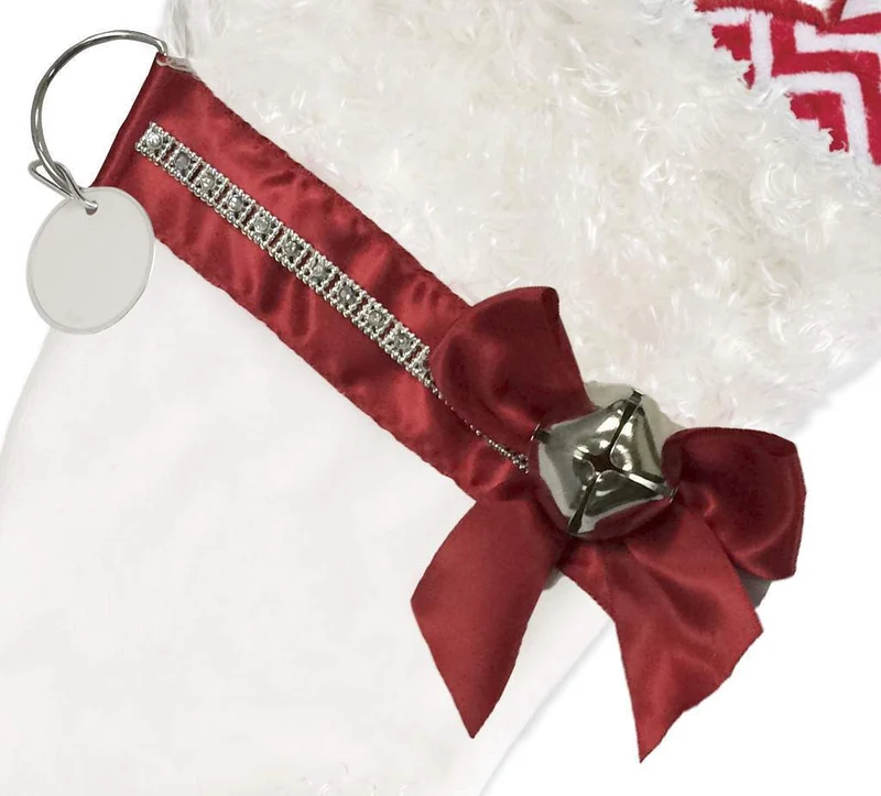 Poodle (White) Christmas Stocking