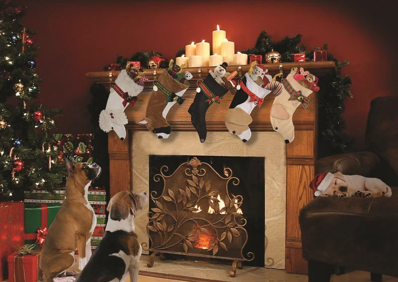Golden Doodle Christmas Stocking