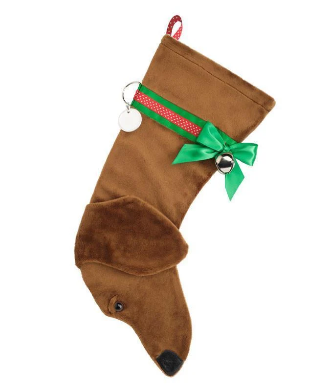 Dachshund (Tan) Christmas Stocking