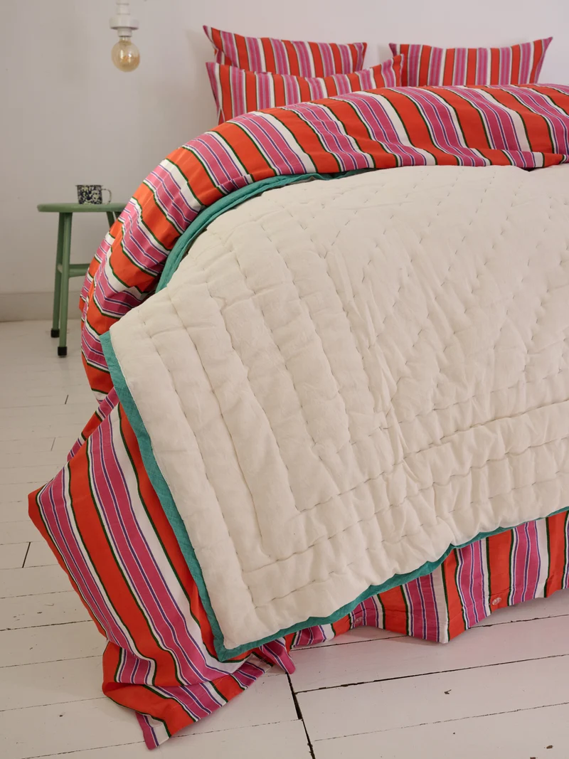 Plaid matelassé réversible