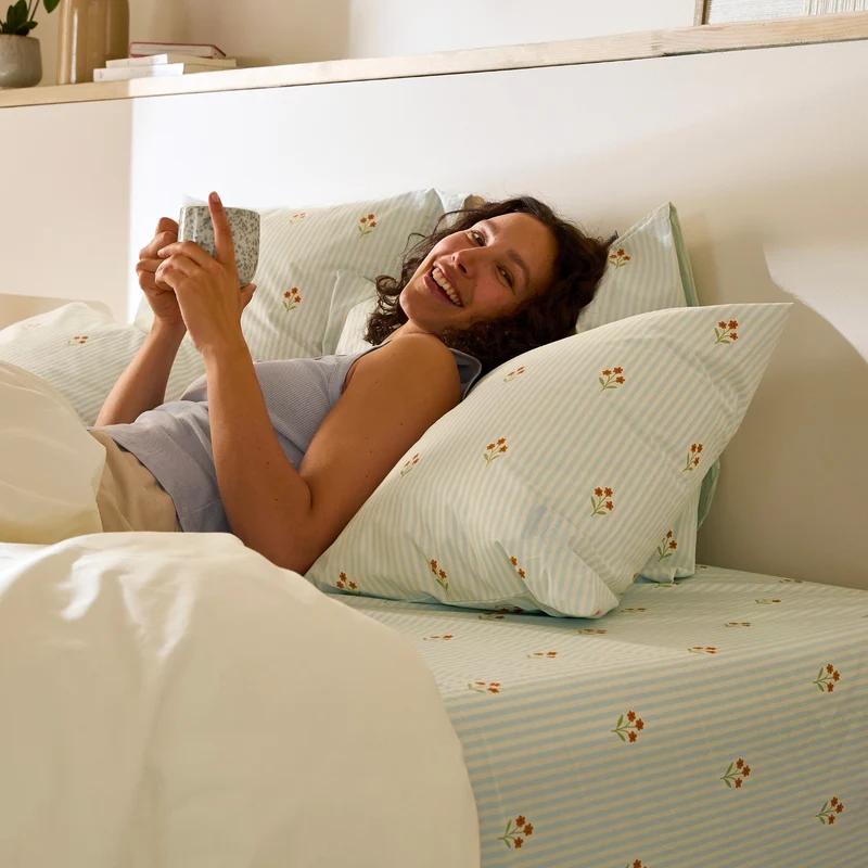 Le drap housse collection nuit fleurie
