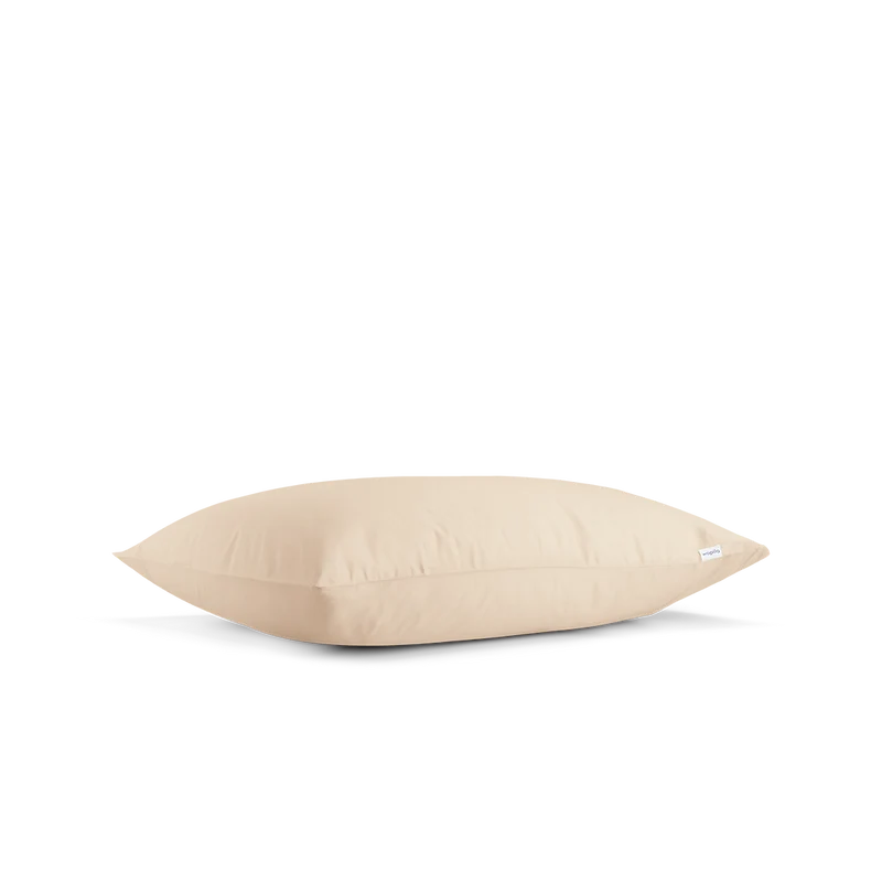 2 taies d'oreiller en satin de coton bio