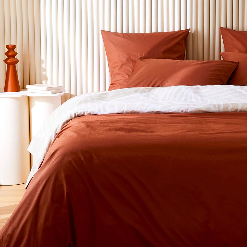 La housse de couette en percale de coton bio