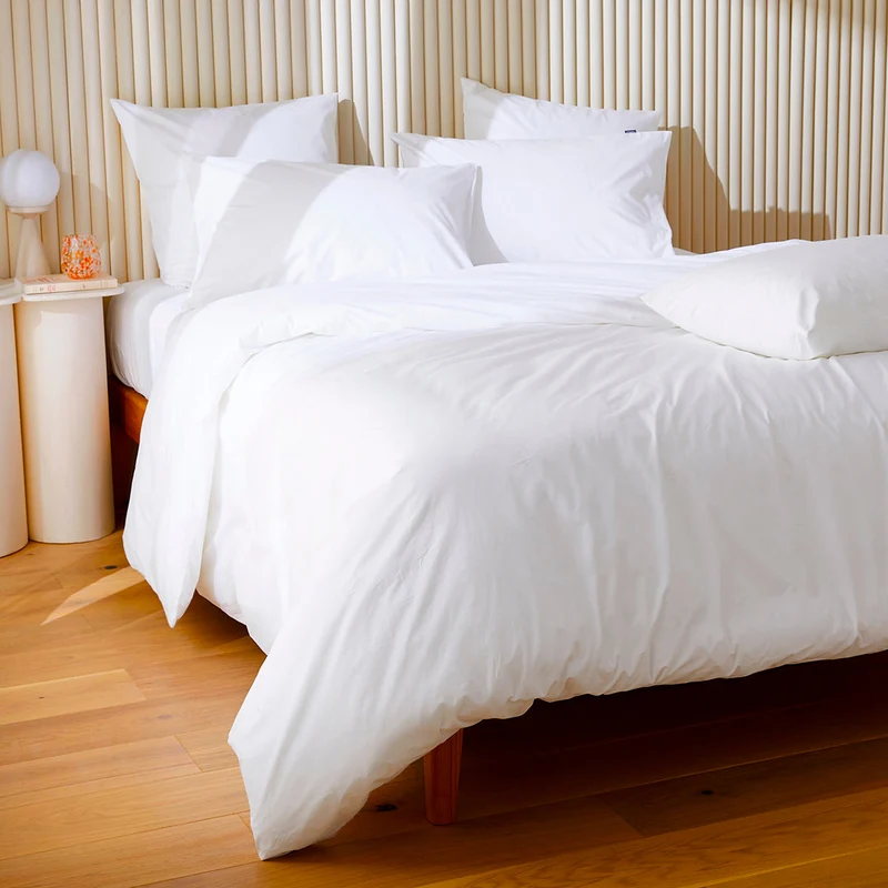 La housse de couette en percale de coton bio