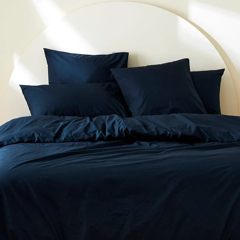 La housse de couette en percale de coton bio