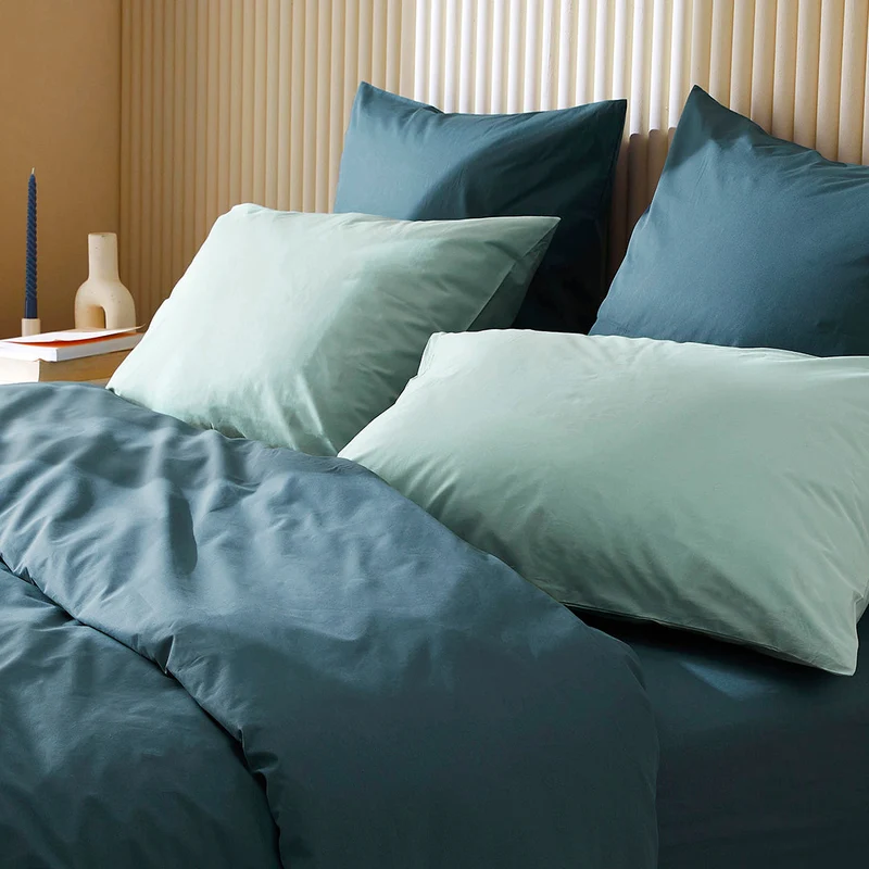 La housse de couette en percale de coton bio