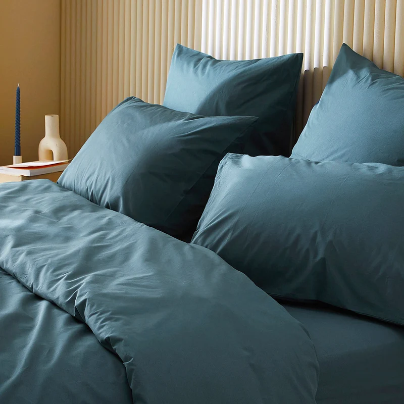 La housse de couette en percale de coton bio