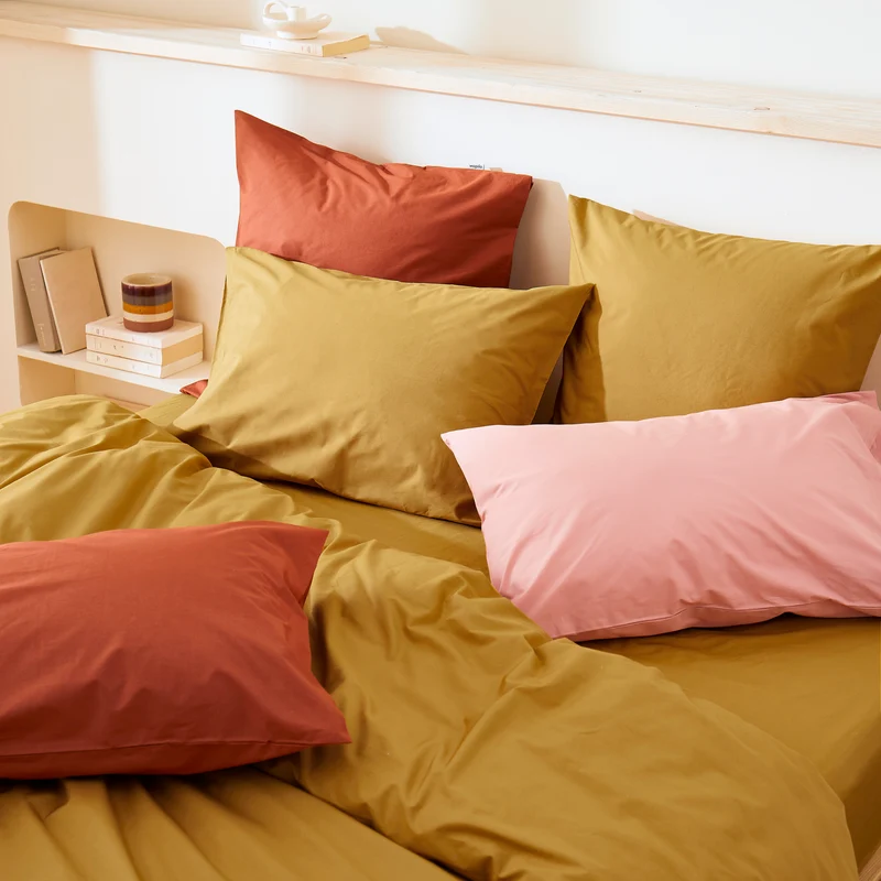 La housse de couette en percale de coton bio