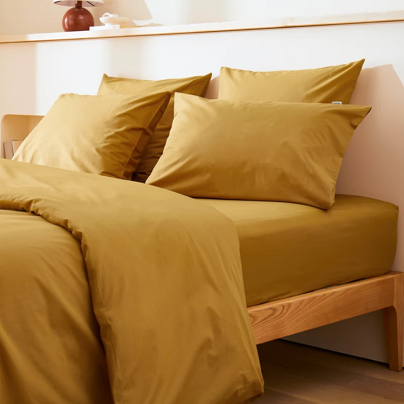 La housse de couette en percale de coton bio