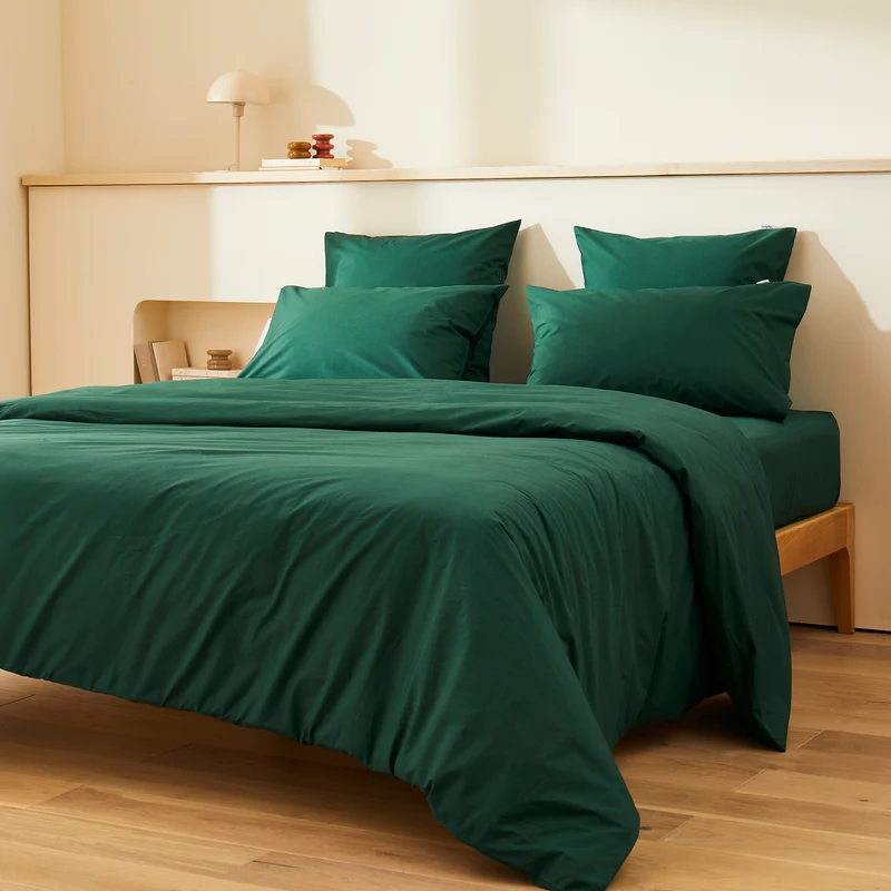 La housse de couette en percale de coton bio