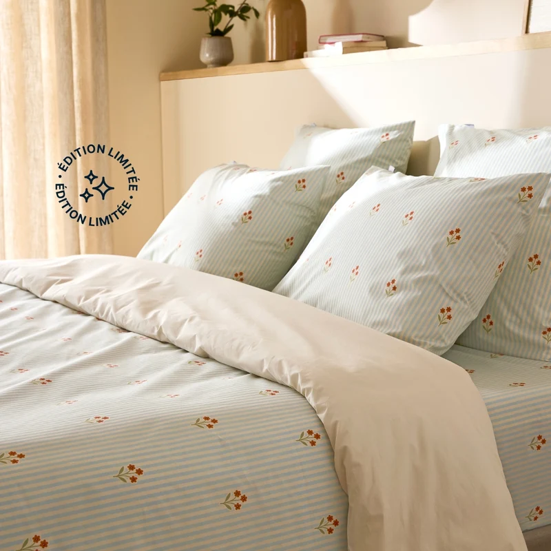 La housse de couette en percale de coton bio