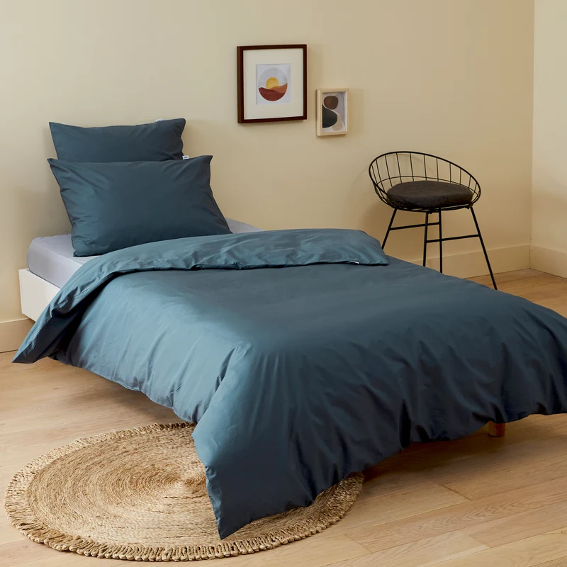 Taie d'oreiller enfant en percale de coton bio