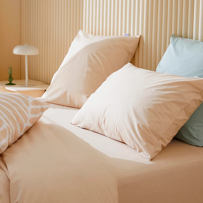 Le drap-housse en percale de coton bio
