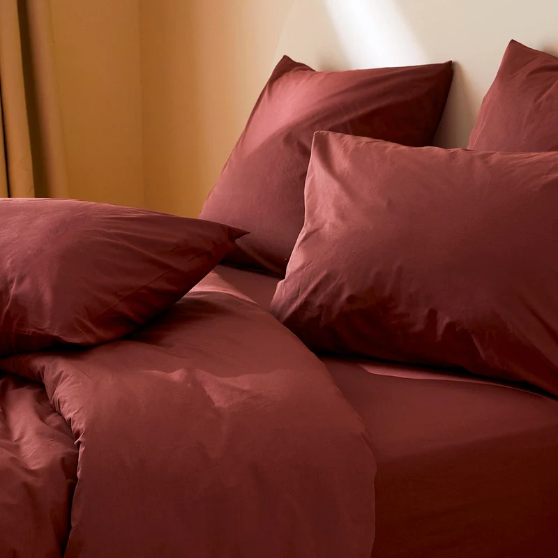 Le drap-housse en percale de coton bio
