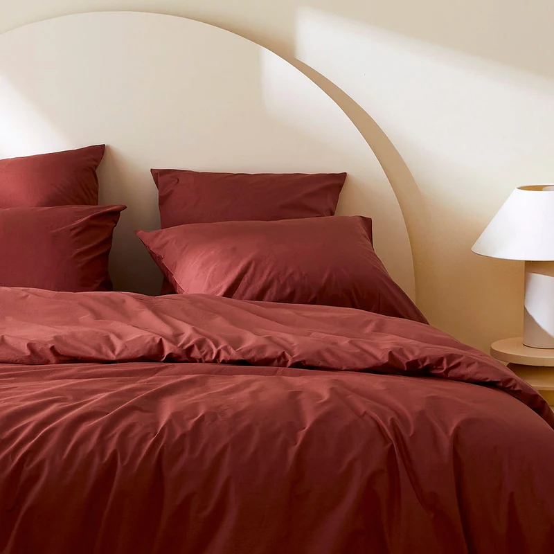 Le drap-housse en percale de coton bio