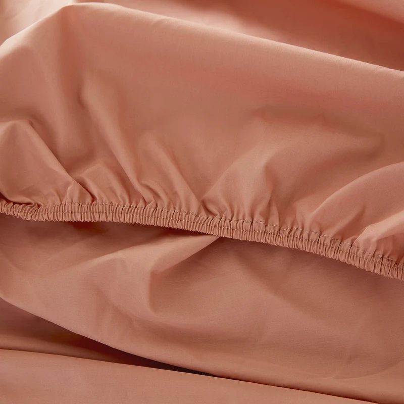 Le drap-housse en percale de coton bio