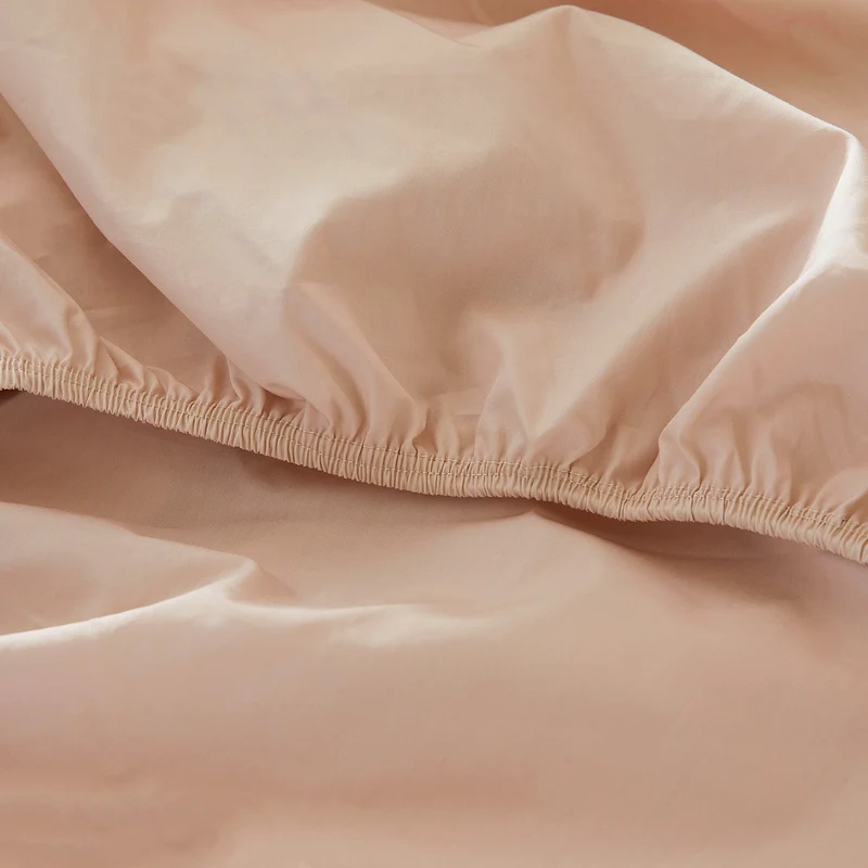 Le drap-housse en percale de coton bio