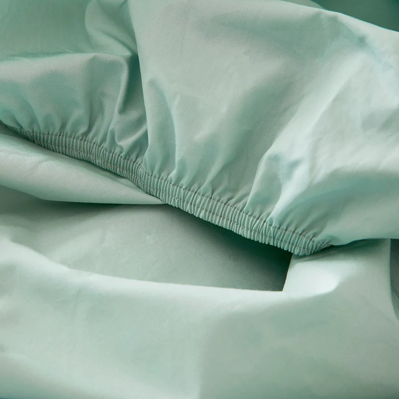 Le drap-housse en percale de coton bio