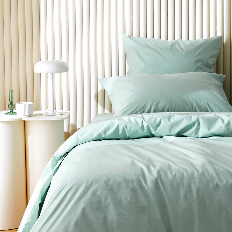 Le drap-housse en percale de coton bio