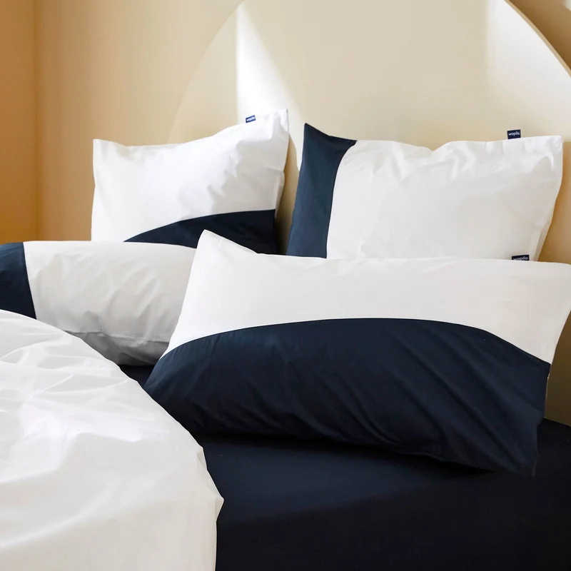 Le drap-housse en percale de coton bio