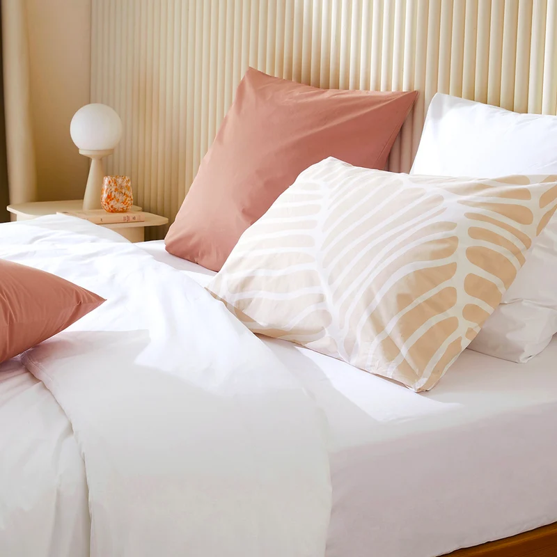 Le drap-housse en percale de coton bio