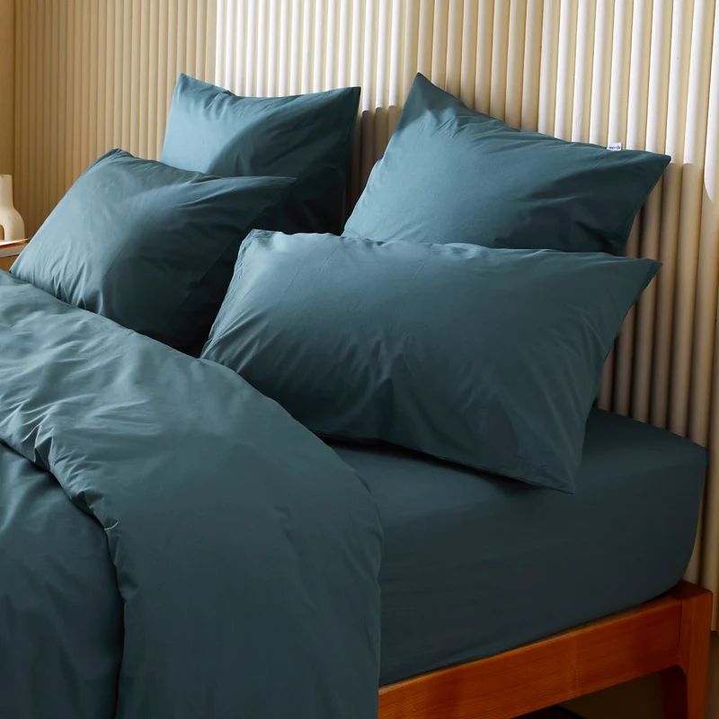 Le drap-housse en percale de coton bio