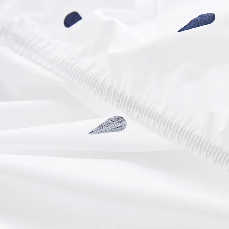 Le drap-housse en percale de coton bio