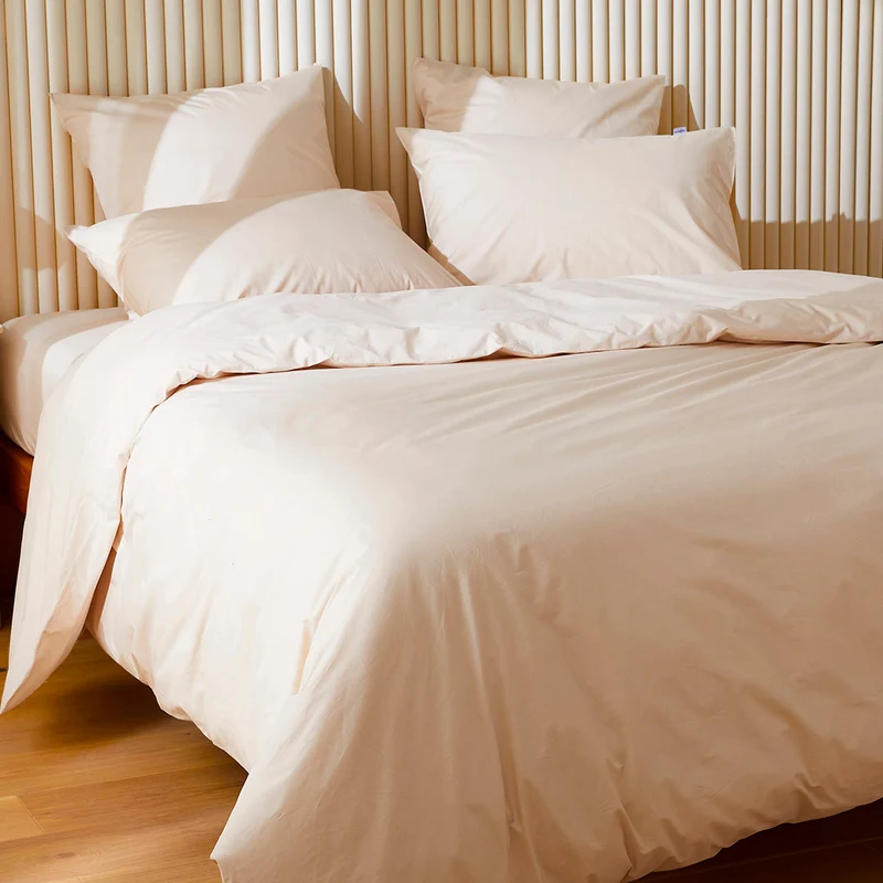 La taie d'oreiller en percale de coton bio