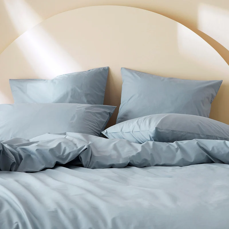 La taie d'oreiller en percale de coton bio