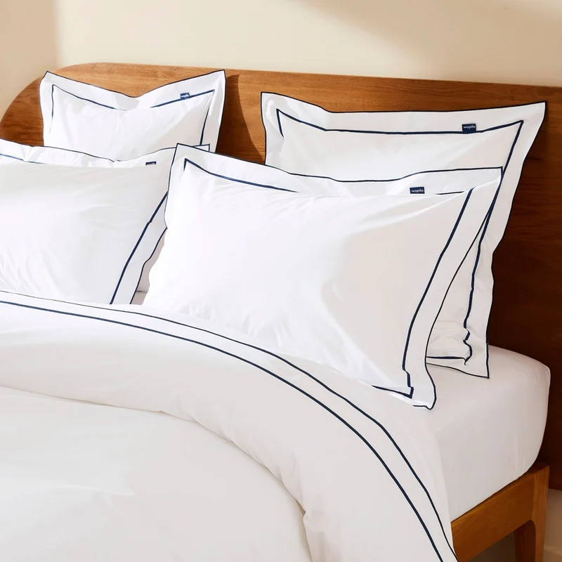 La taie d'oreiller en percale de coton bio