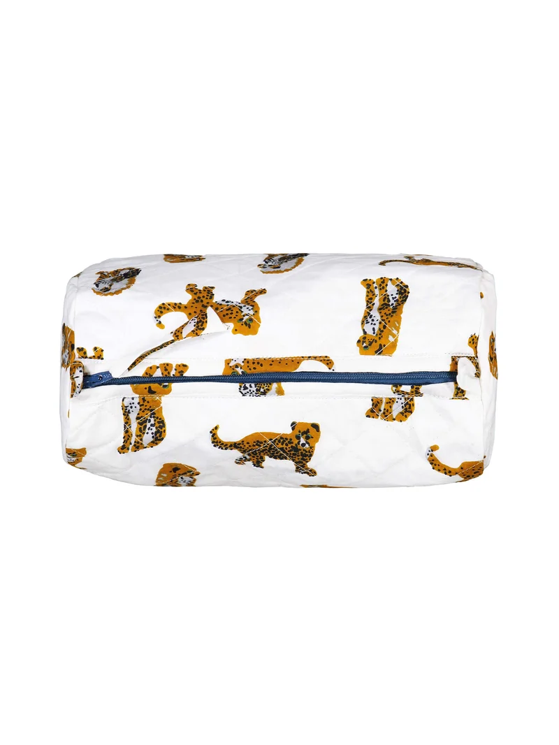 Trousse de toilette matelassée ronde