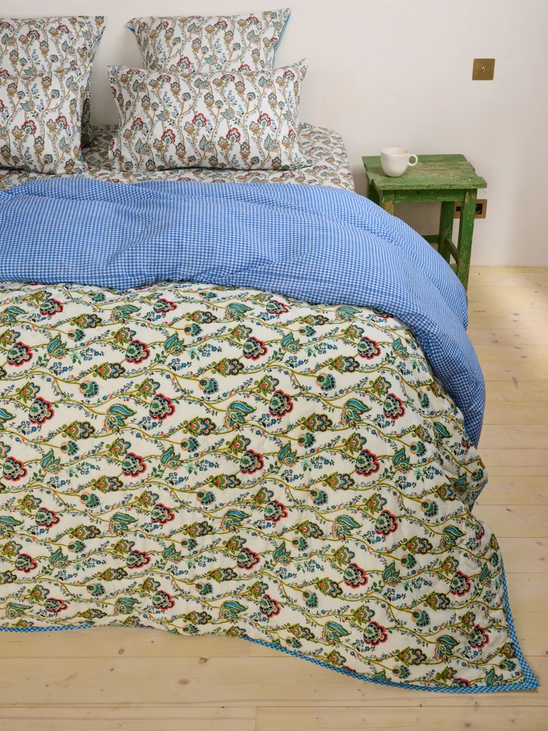Plaid matelassé réversible