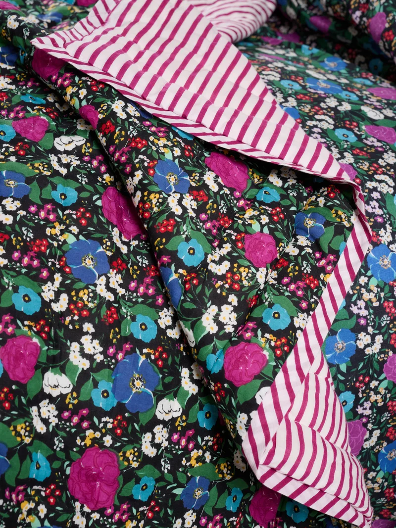 Plaid matelassé réversible